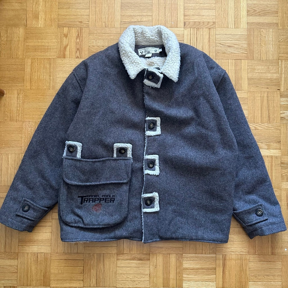 Vintage Daniel Poole Trapper Wool Sherpa Jacket Rave Jacket